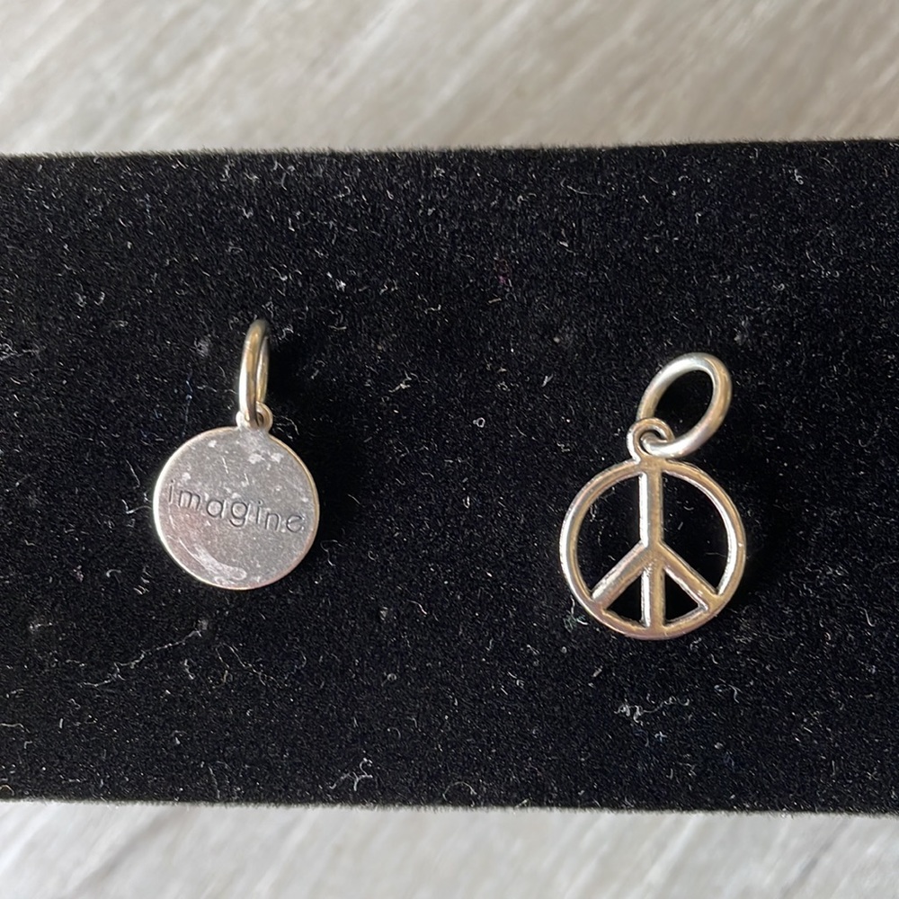 ☮️Charms-Peace Symbol & “imagine”